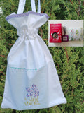 Conjunto O - Saco Bordado c/ coussin, sabonete e tisana - Portes Grátis