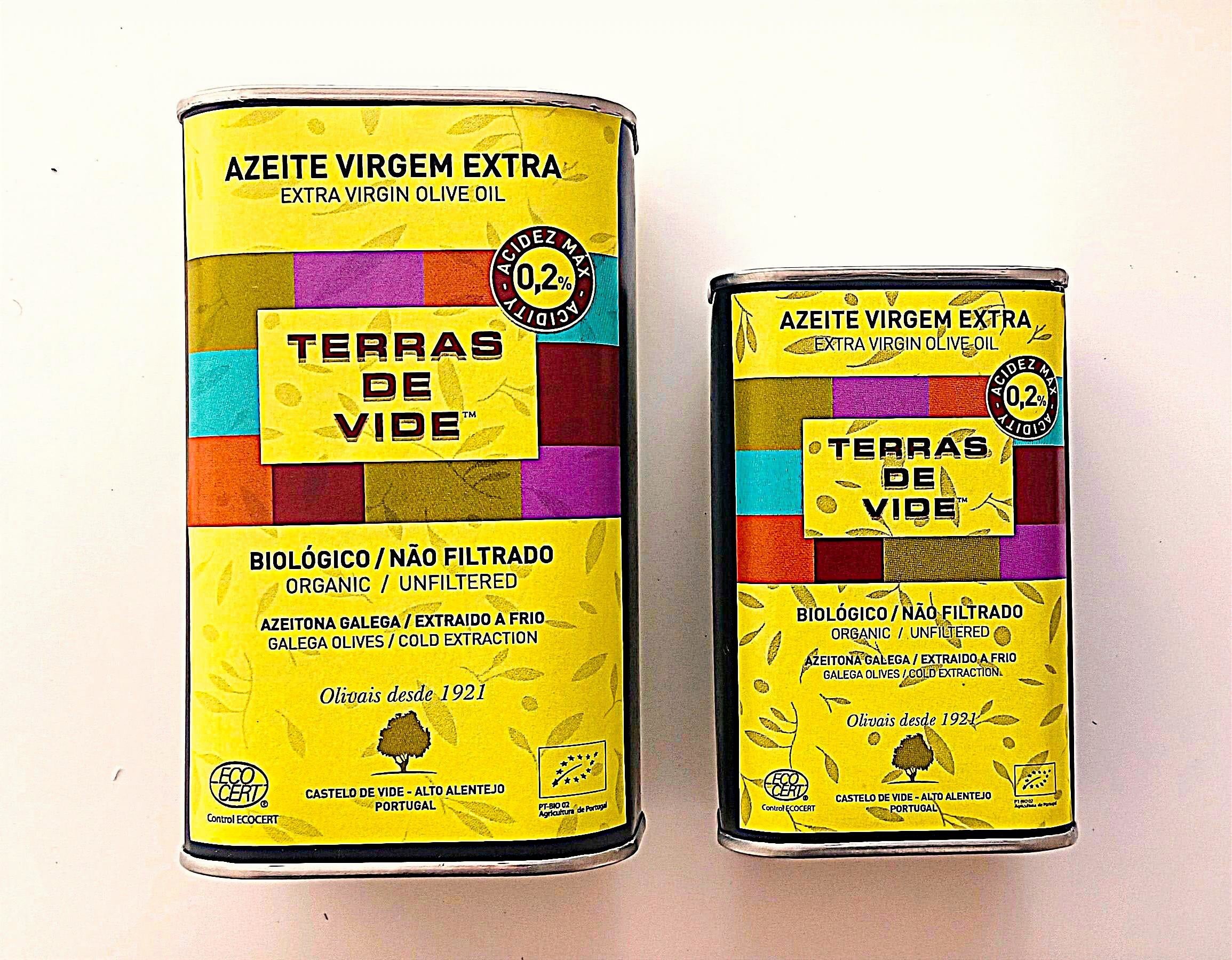 Lata de Azeite Extra Virgem - Terras de Vide™ biológico